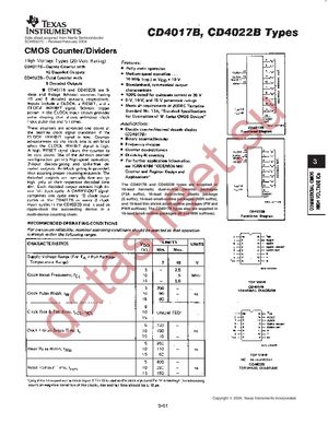 CD4022BE datasheet  